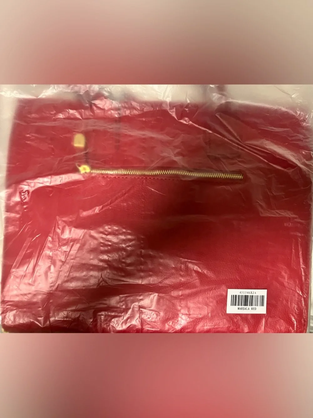 Joy & Iman Hollywood Glambag Marsala Red Leather - 2004 Deadstock NEW- NIP Set - Picture 5 of 16